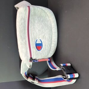 Champion Attribute Fanny Pack Gray/Red/Blue Multi-purpose Belt Bag.